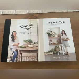 Magnolia Table Cookbooks by Joanna Gaines Set of 2 — Volume 1 and 2
